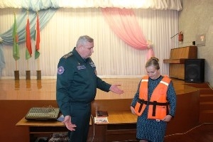 Шарковщинский район с рабочим визитом посетил заместитель начальника областного управления МЧС Андрей Балтрук