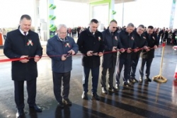 В Шарковщине при участии руководства Витебской области торжественно открыли мобильную автозаправочную станцию