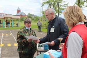 Прошли соревнования санитарных и пожарных дружин