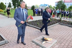 22 чэрвеня шаркаўчане ўшанавалі памяць загінуўшых у гады Вялікай Айчыннай вайны