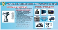 Действия при возникновении чрезвычайных ситуаций