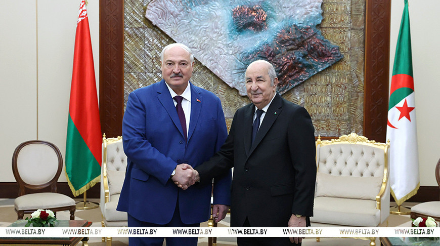 Presidents of Belarus, Algeria meeting in El Mouradia Palace