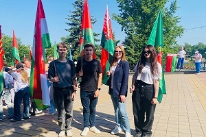 Молодежь Шарковщины приняла участие в Марше Победителей