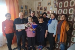 100-летний юбилей отметила жительница д.Кривки Франтишка Николаевна Бурец