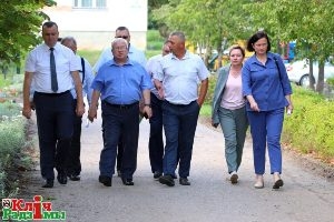 Шаркаўшчыну з рабочым візітам наведалі Уладзімір Цярэнцьеў і Дзмітрый Хома