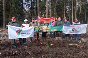 Шарковчане присоединились к республиканской акции "Дай лесу новую жизнь!"
