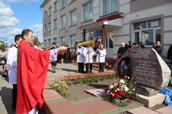 В г.п.Шарковщина на месте разрушенного костела 
установлен памятный знак