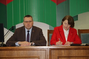 В Шарковщинском райисполкоме состоялся семинар с идеологическим и профсоюзным активом района 