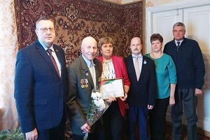 Константин Дмитриевич Добровольский принимал поздравления по случаю своего 85-летия