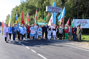 Шаркаўчане перадалі эстафету правядзення абласнога грамадзянска-патрыятычнага марафону «Адзіны» Глыбоцкаму раёну
